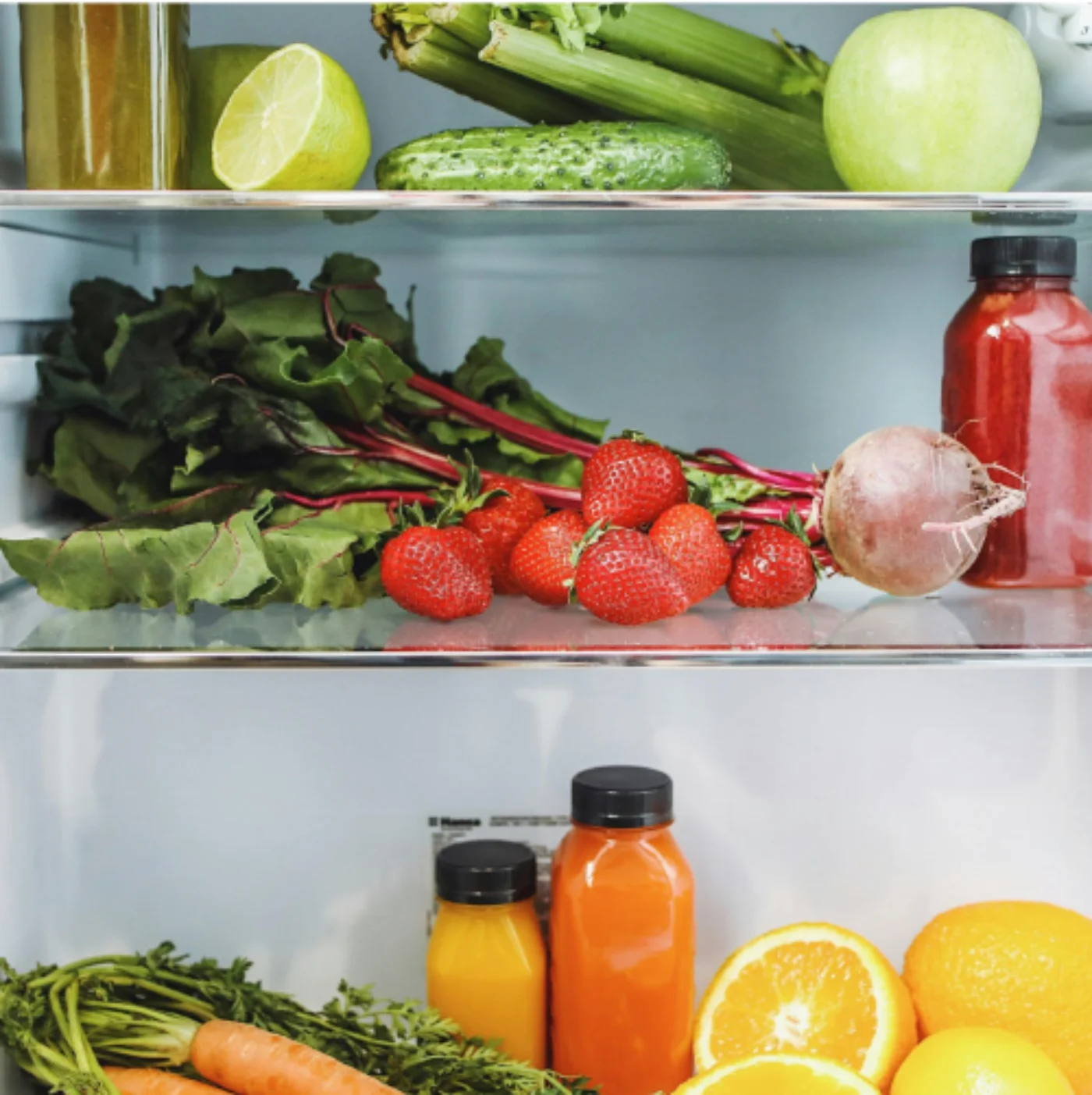 Alimentos en refrigerador